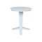 International Concepts 30 in. Solid Wood Round Top Pedestal Dining Table - 35.9 in. High, White K08-30RT-23B-36 - alternate 3